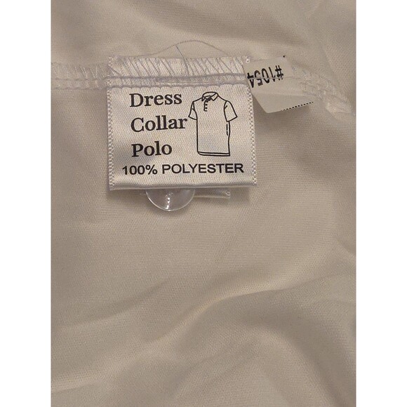 NWOT Collars & Co Men’s XL English Spread Collar Polo Shirt – Solid White - Picture 6 of 8